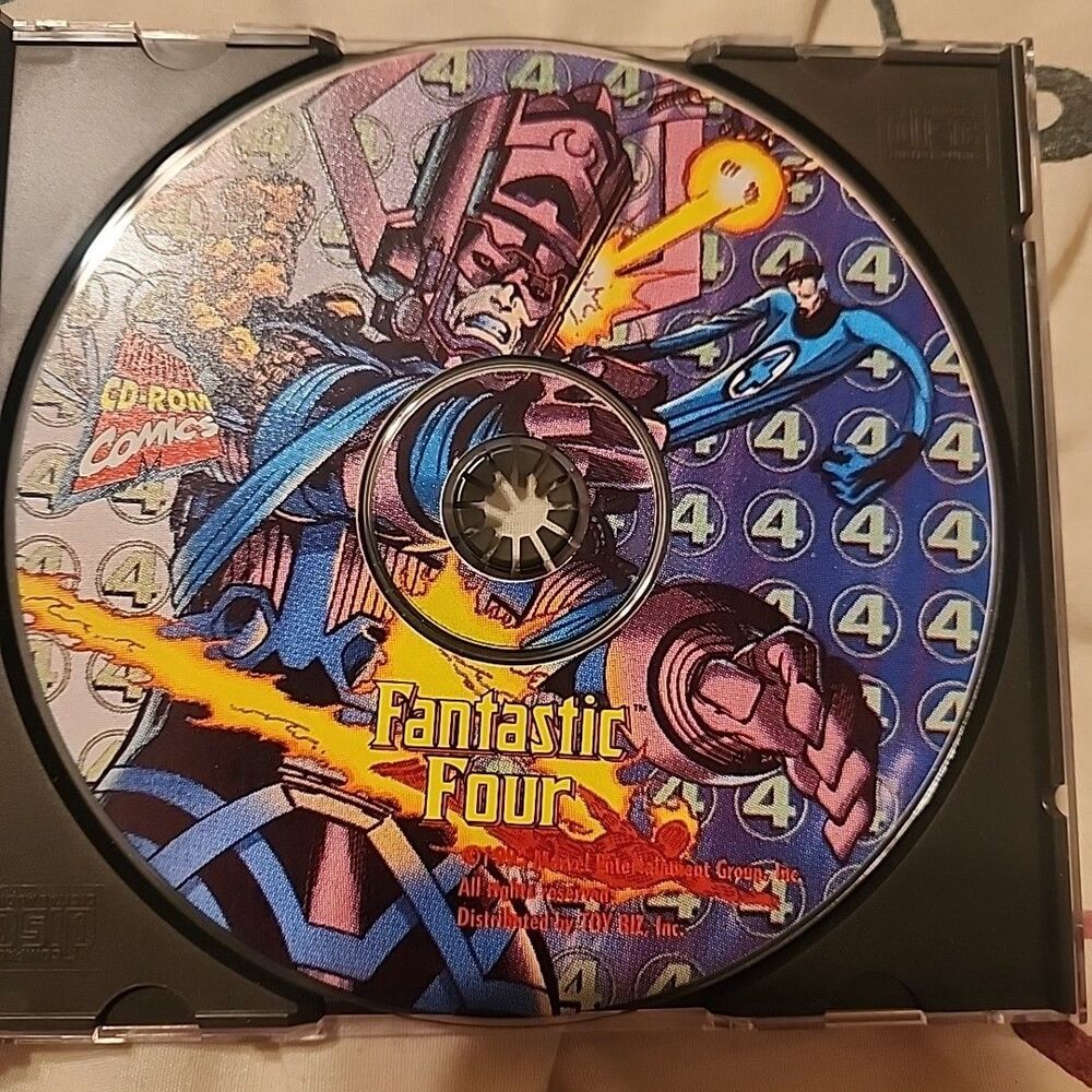Fantastic Four Interactive CD-ROM Comic Book 1995 Disc Only